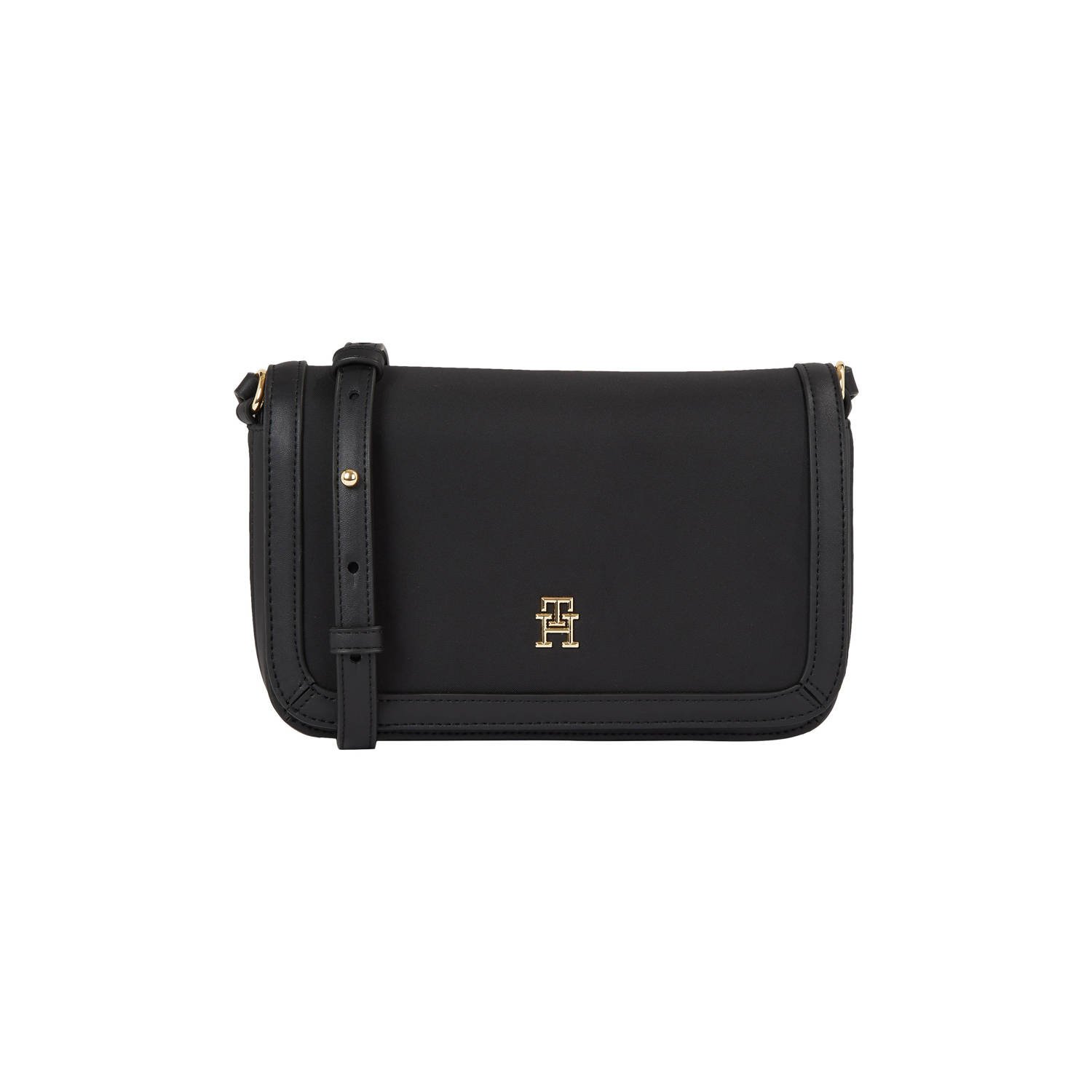 Tommy Hilfiger Schoudertas TH ESSENTIAL S FLAP CROSSOVER Handtas dames tas dames schoudertas gerecyclede materialen.