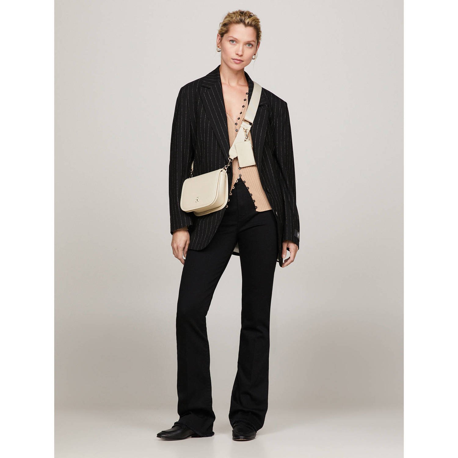 Tommy Hilfiger crossbody tas TH City beige