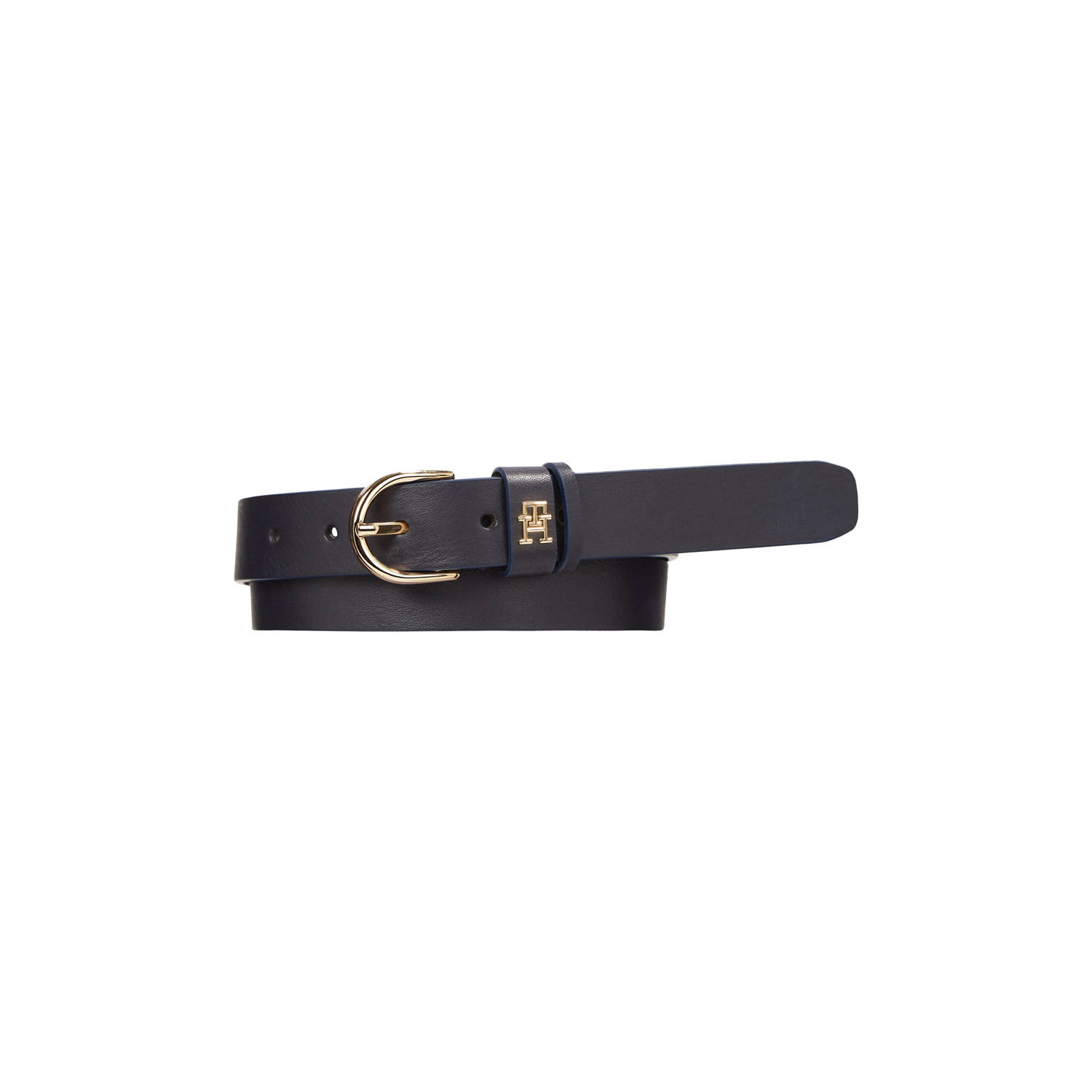 Tommy Hilfiger leren riem Essential Effortles donkerblauw