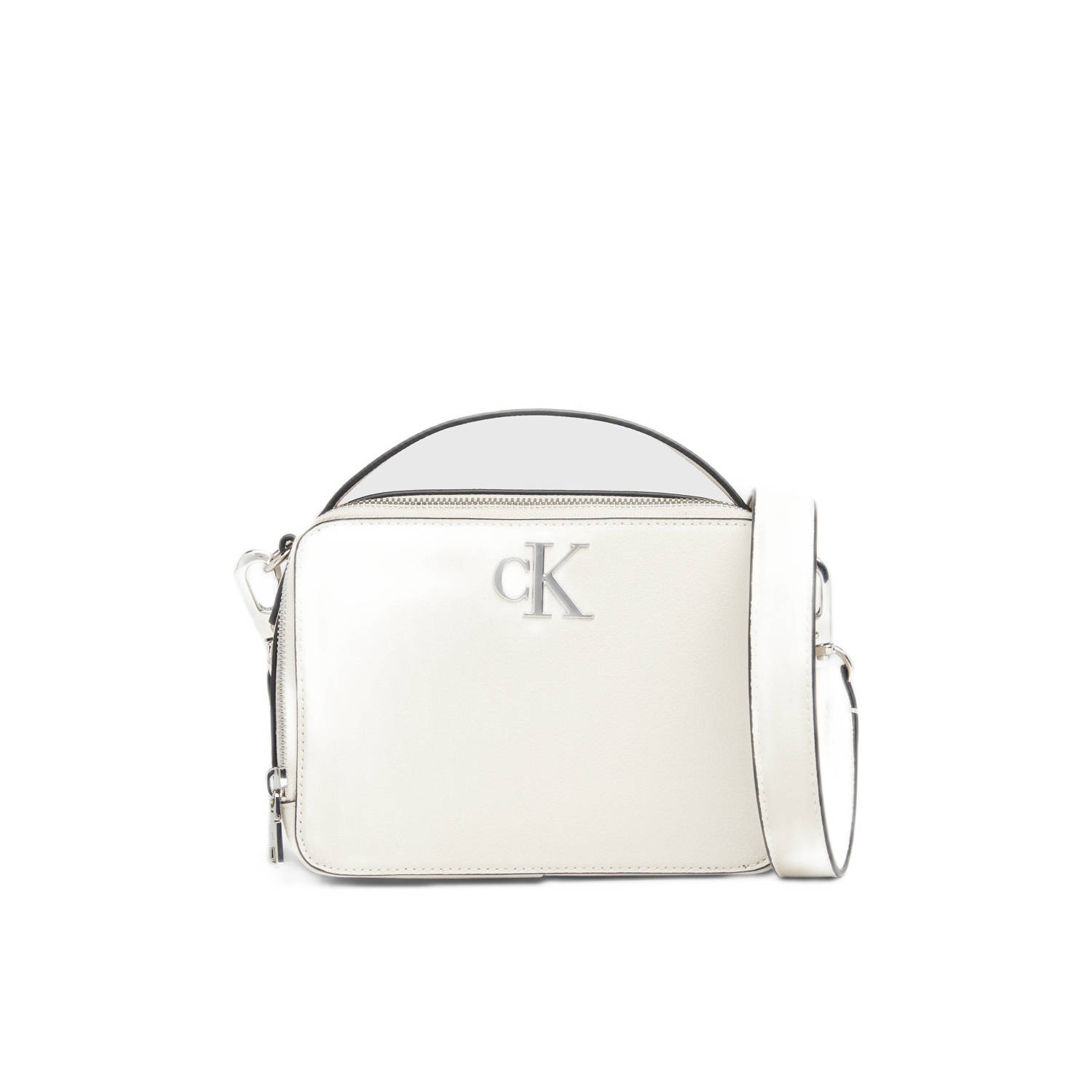 CALVIN KLEIN JEANS crossbody tas Minimal Monogram ecru