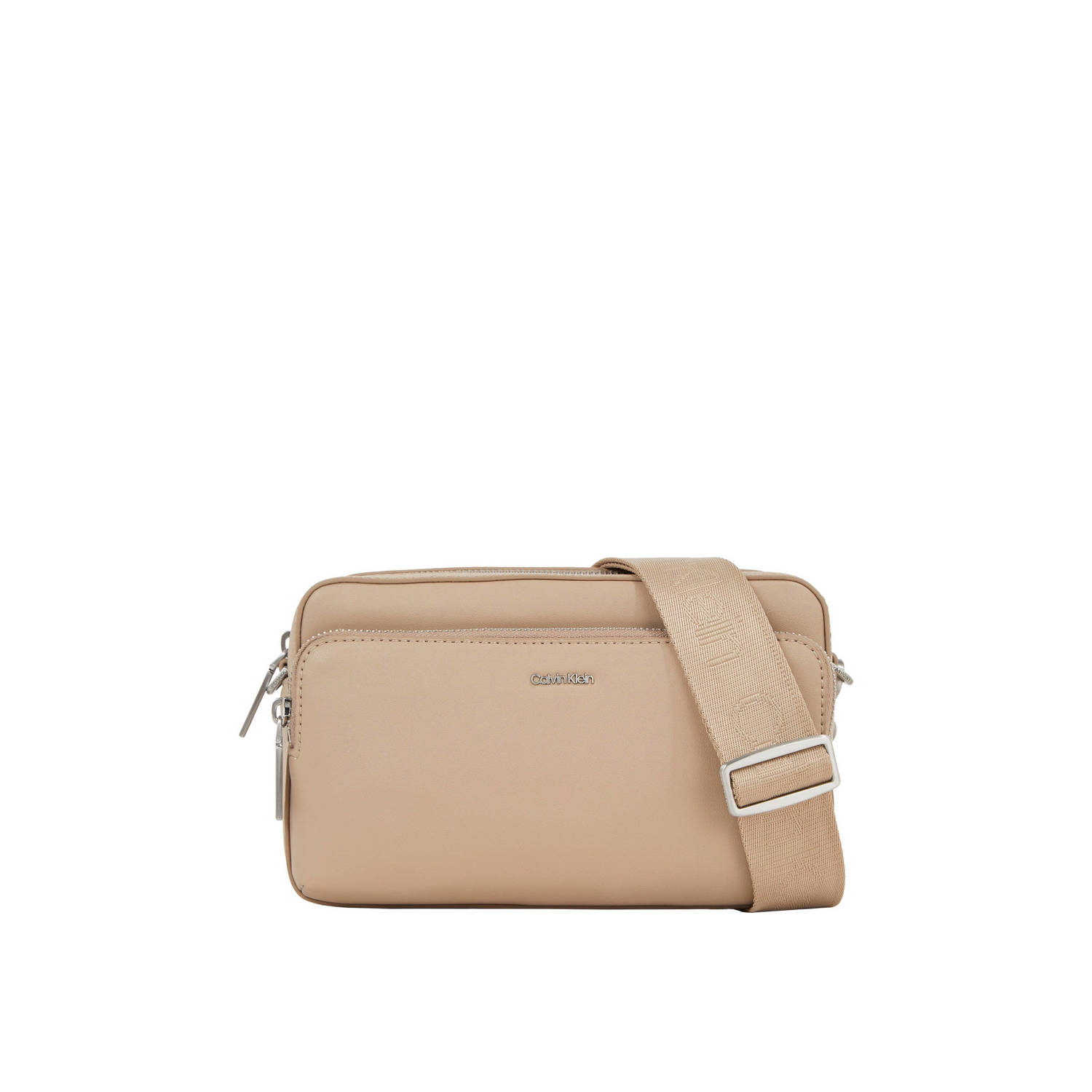 Calvin Klein crossbody tas CK Must beige