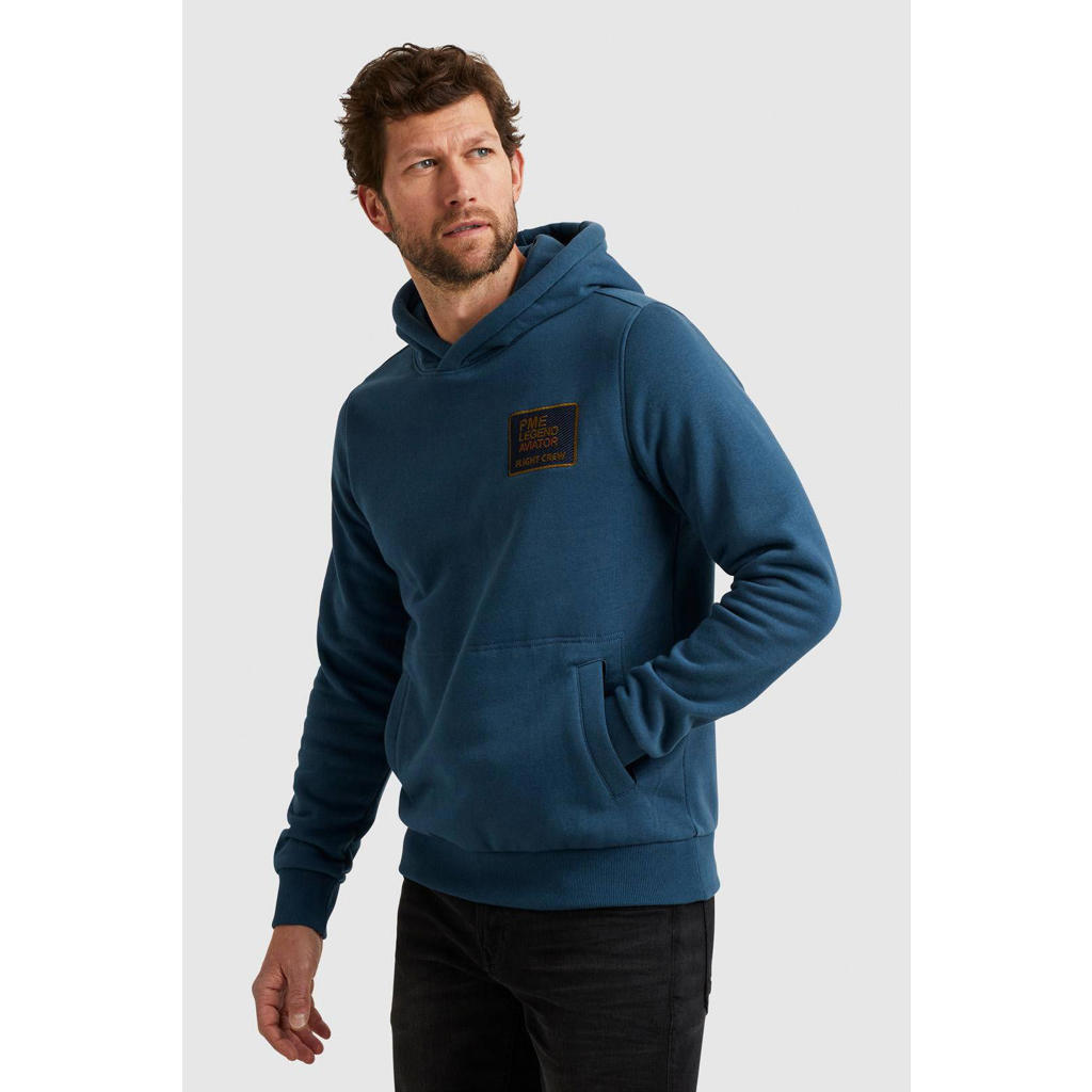 PME Legend hoodie met logo blauw