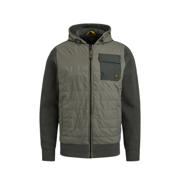 thumbnail: Groene heren PME Legend gevoerd vest van katoen met lange mouwen, capuchon en ritssluiting