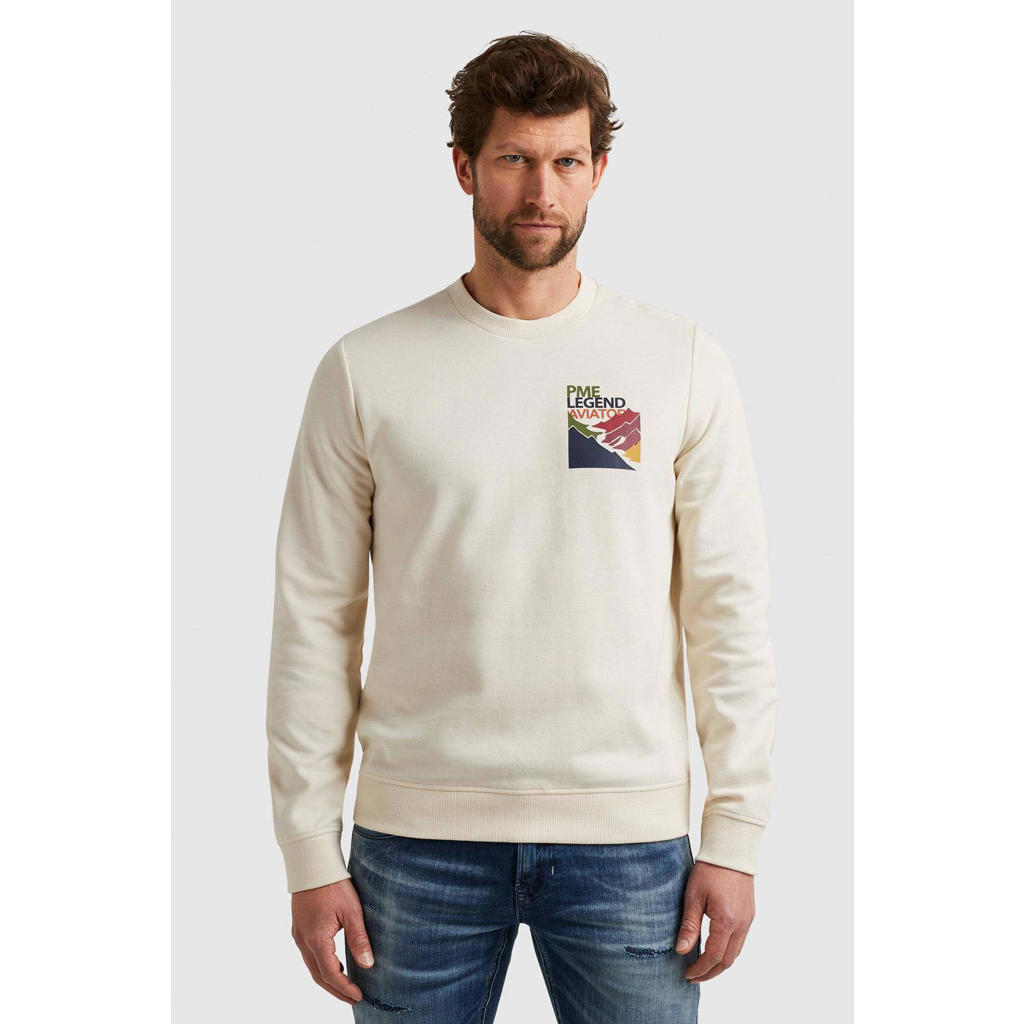 PME Legend sweater Airstrip met logo oranje
