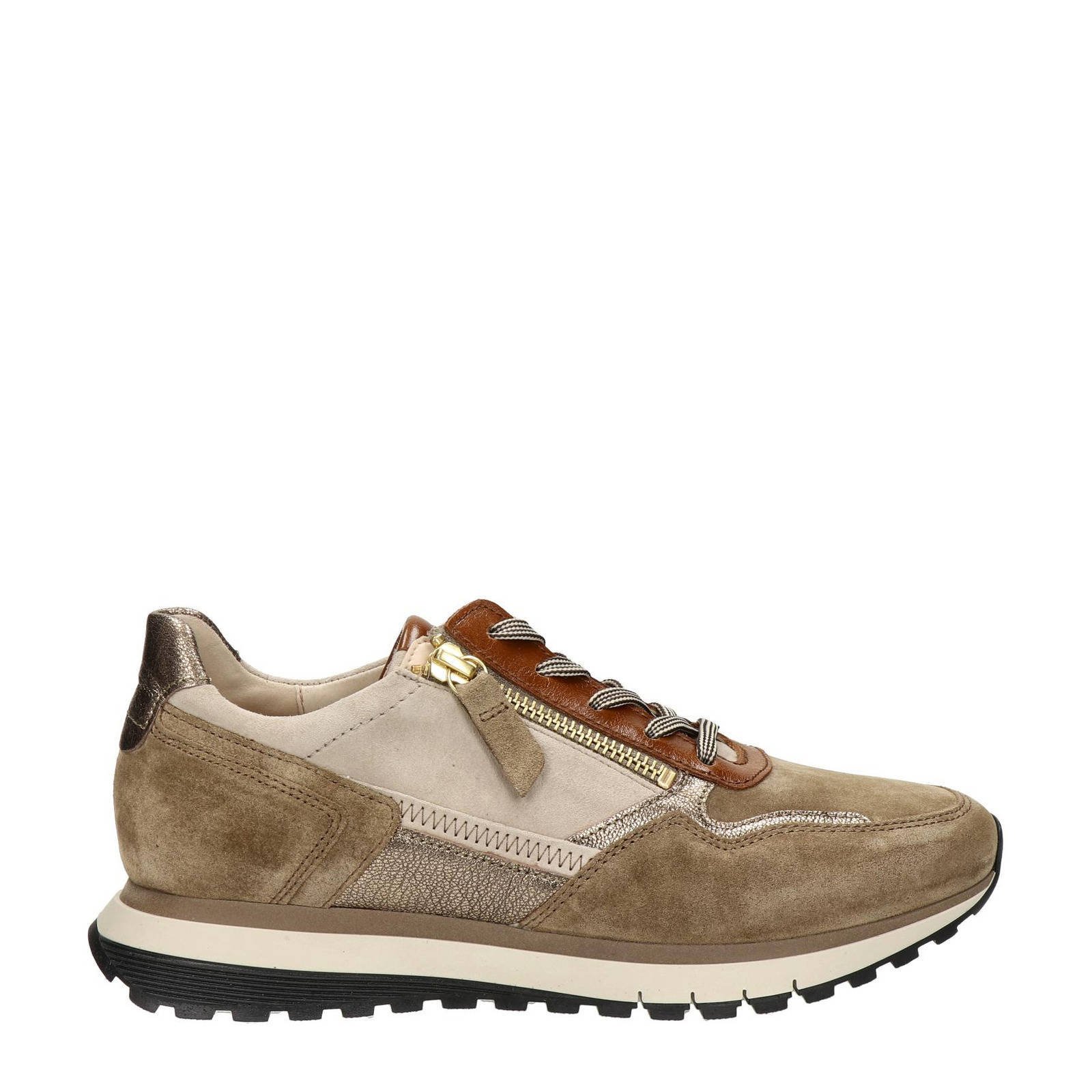 Gabor leren sneakers beige kopen Morgen in huis wehkamp