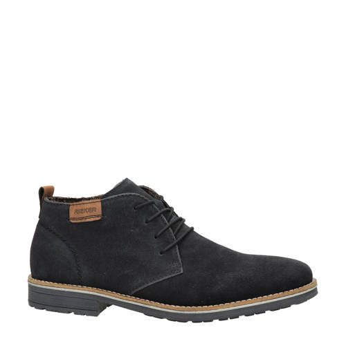 Rieker suède veterschoenen donkerblauw afbeelding