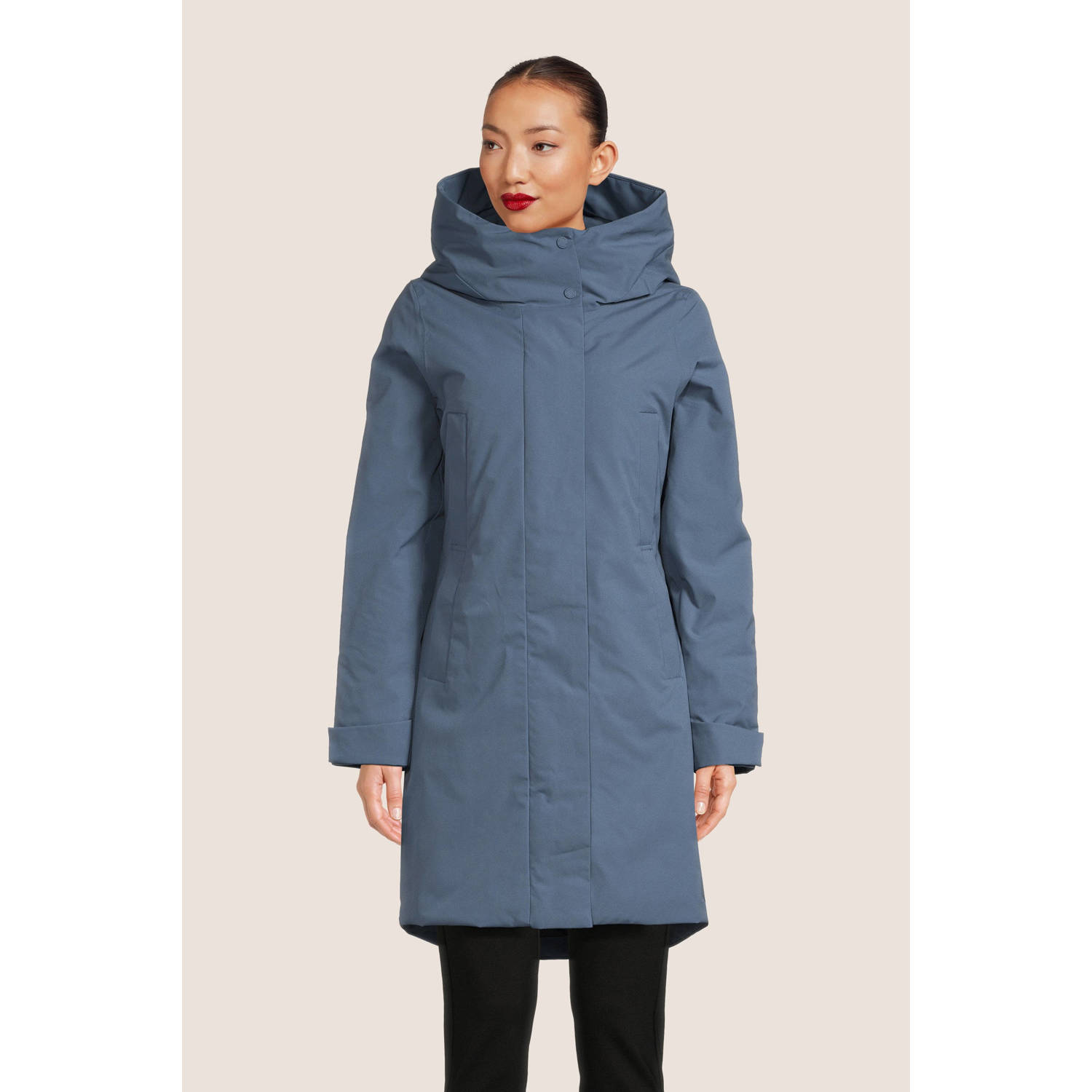 Elvine gewatteerde jas Eline blauw