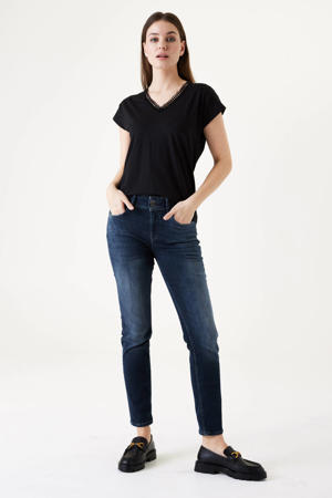 slim fit jeans dark blue denim