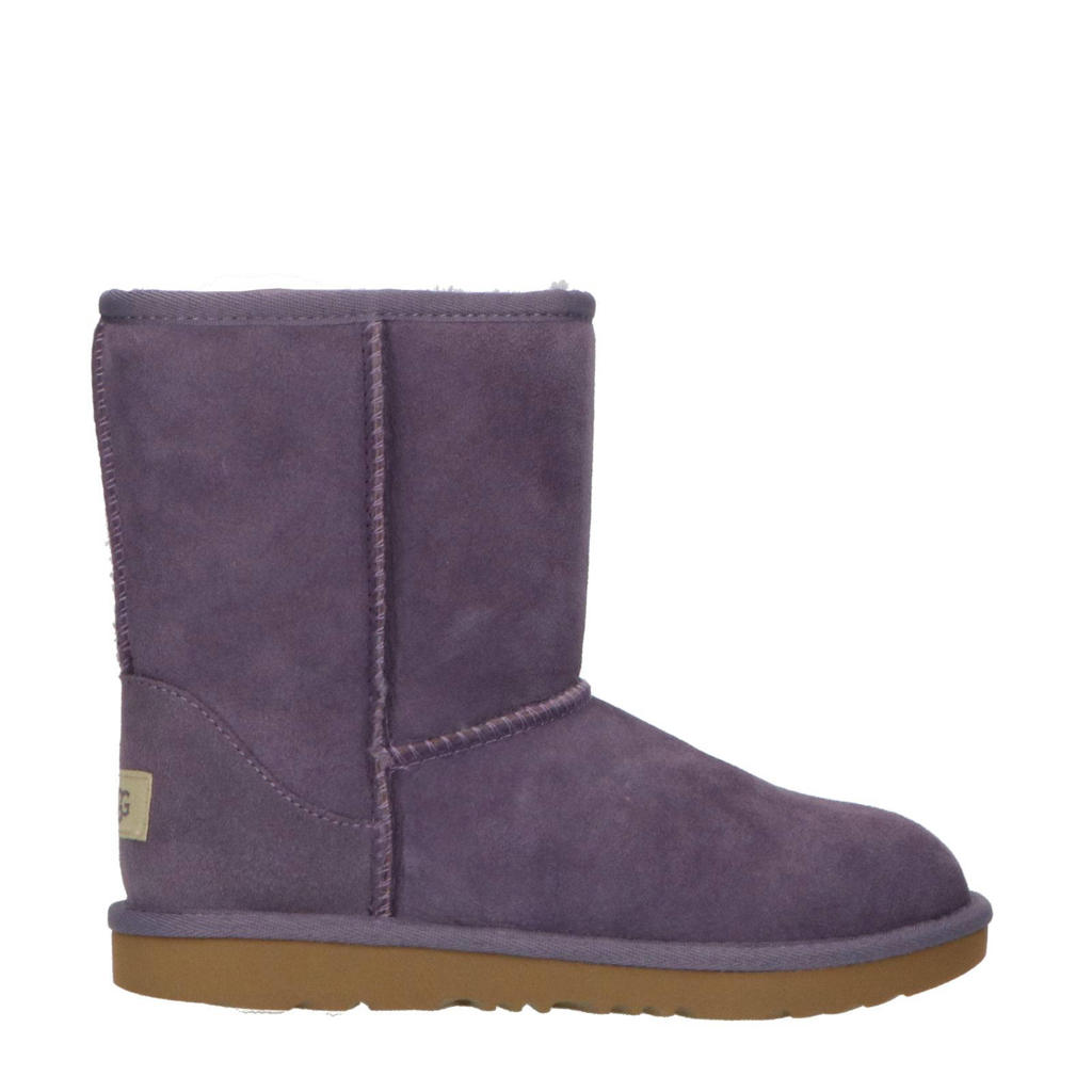 Lilakleurige meisjes UGG Classic ll suède enkelboots met effen
