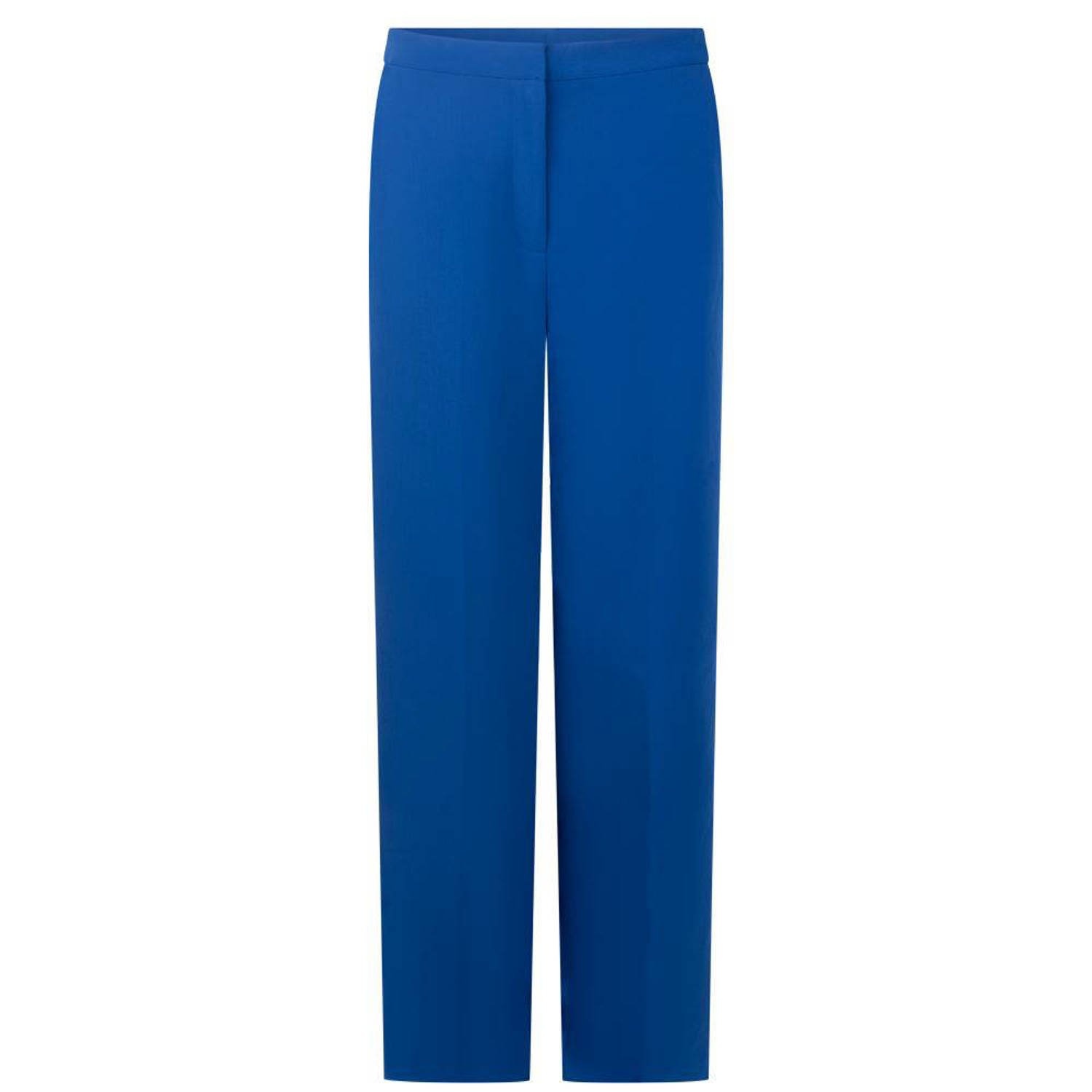 Another-Label high waist straight fit pantalon blauw