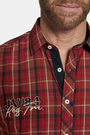 thumbnail: Jan Vanderstorm casual overhemd donkerrood