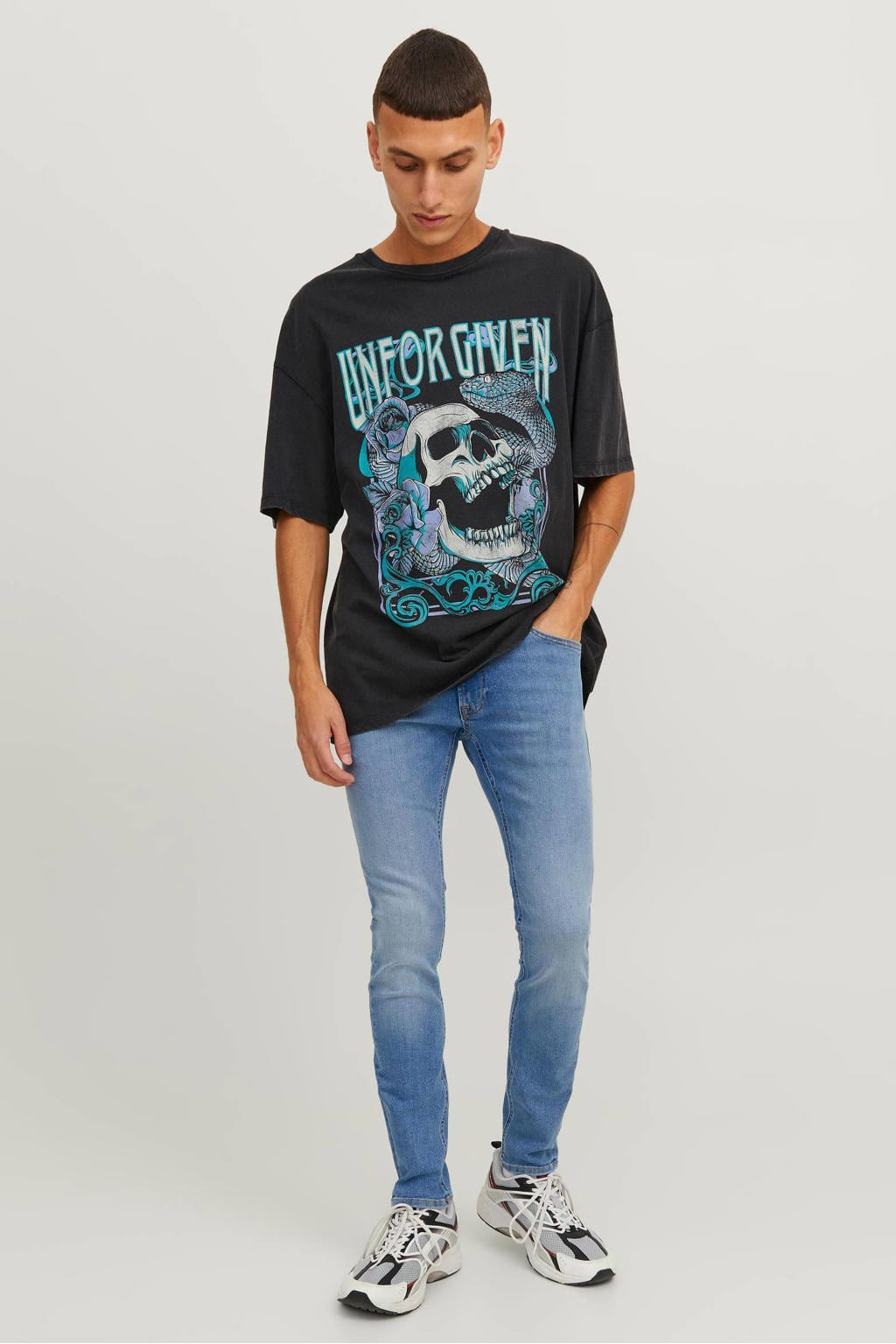JACK & JONES JEANS INTELLIGENCE skinny jeans JJILIAM JJORIGINAL blue denim