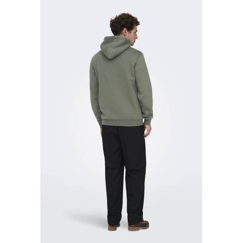ONLY & SONS hoodie grijsgroen afbeelding
