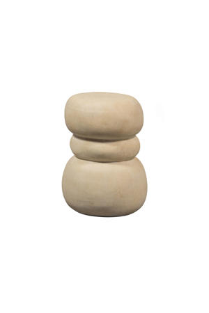 bijzettafel Yvo - Fiber Clay - Naturel - 47x37x35