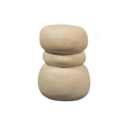 Wehkamp WOOOD bijzettafel Yvo - Fiber Clay - Naturel - 47x37x35 aanbieding