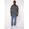 America Today gestreept regular fit T-shirt zwart/wit