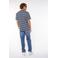 America Today regular gestreepte T-shirt blauw