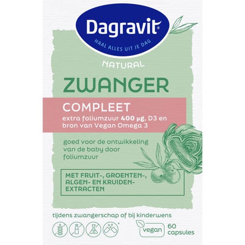 Dagravit Natural Zwanger Compleet multivitaminen - 60 capsules