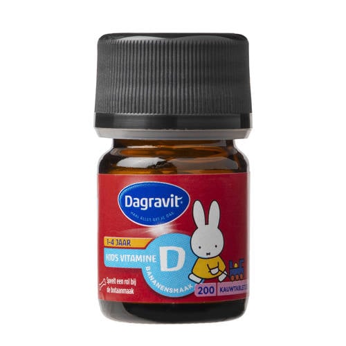 Dagravit Kids Vitamine D - 200 kauwtabletten afbeelding
