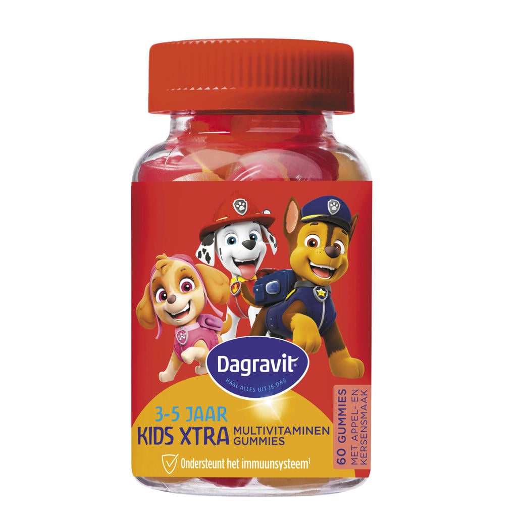 Dagravit Kids Xtra Paw Patrol multivitaminen 3-5 jaar - 60 gummies