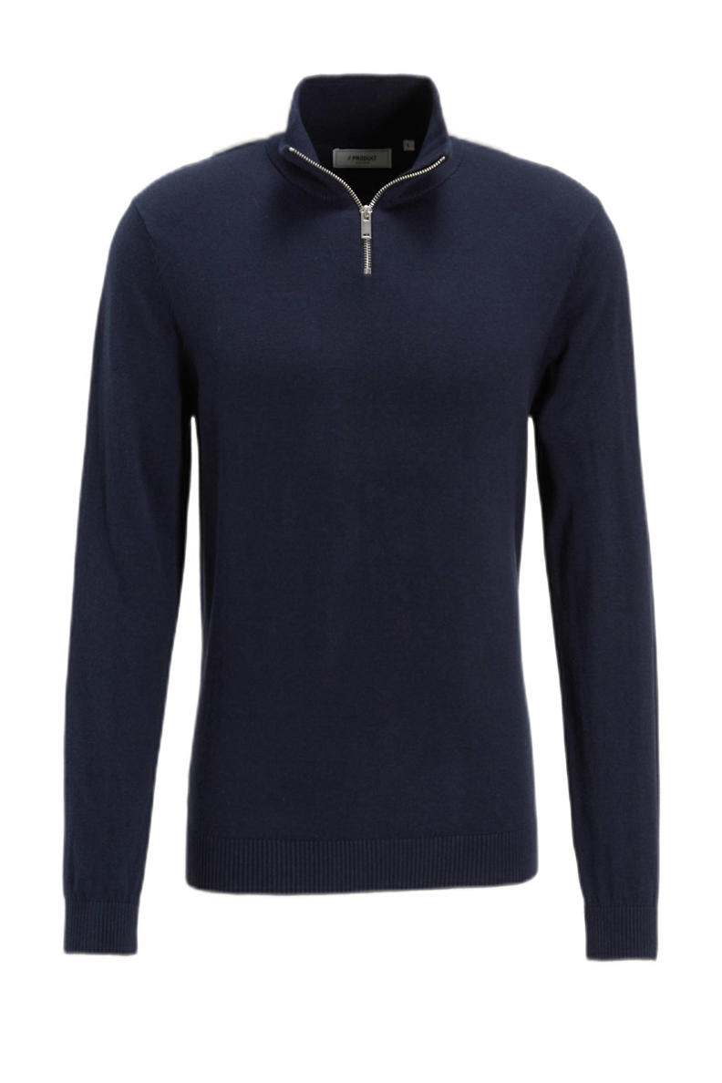 JACK & JONES Gebreide trui voor mannen, effen, gebreide, navy blazer, XL JACK & JONES Gebreide trui voor mannen, effen, gebreide, navy blazer, XL