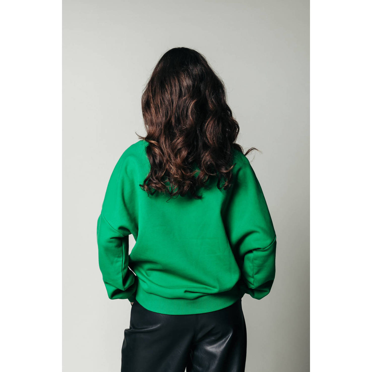 Colourful Rebel sweater Rebel met biologisch katoen groen