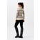 Noppies maternity gestreepte gebreide zwangerschapstrui Zana met katoen ecru/zwart