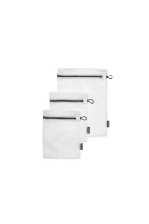 Waszakjes in 2 maten - White / Grey (set van 3)