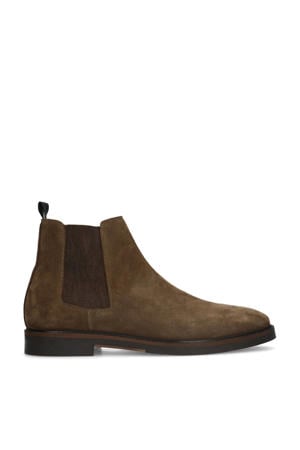 suède chelsea boots taupe