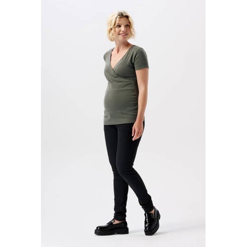 Noppies maternity zwangerschaps skinny jeans black denim afbeelding