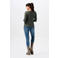 Noppies maternity ribgebreide zwangerschaps- en voedingslongsleeve Sara olijfgroen