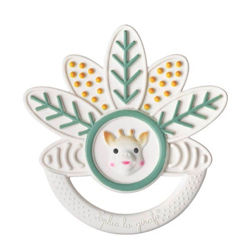 Sophie de Giraf 5-Senses bijtring blad in witte geschenkdoos afbeelding