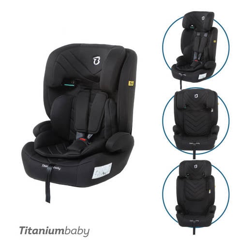 Titaniumbaby Autostoel Niklas I-size 76-150 cm Black afbeelding