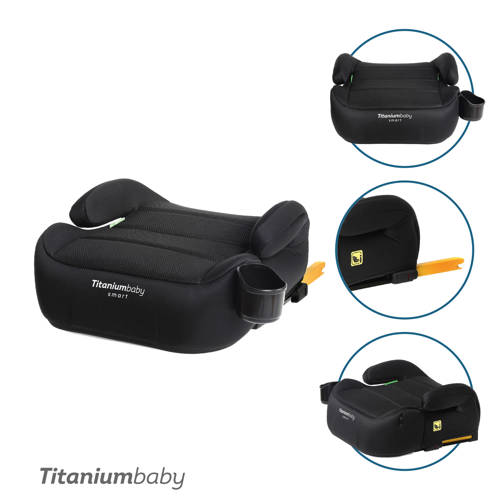 Titaniumbaby Booster Tano I-size 125-150 cm Black afbeelding