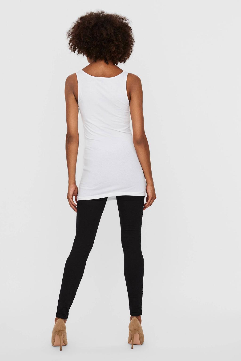 VERO MODA singlet VMMAXI met katoen wit