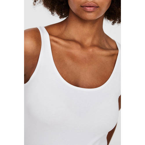 VERO MODA singlet VMMAXI met katoen wit afbeelding