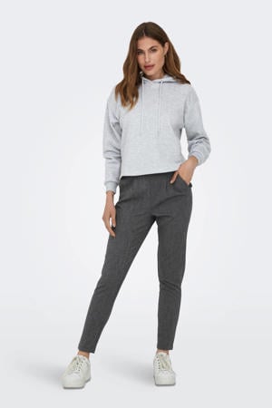 regular fit broek ONLPOPTRASH grijs