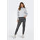 ONLY regular fit broek ONLPOPTRASH grijs