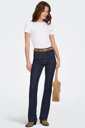high waist flared jeans ONLWAUW  dark blue denim