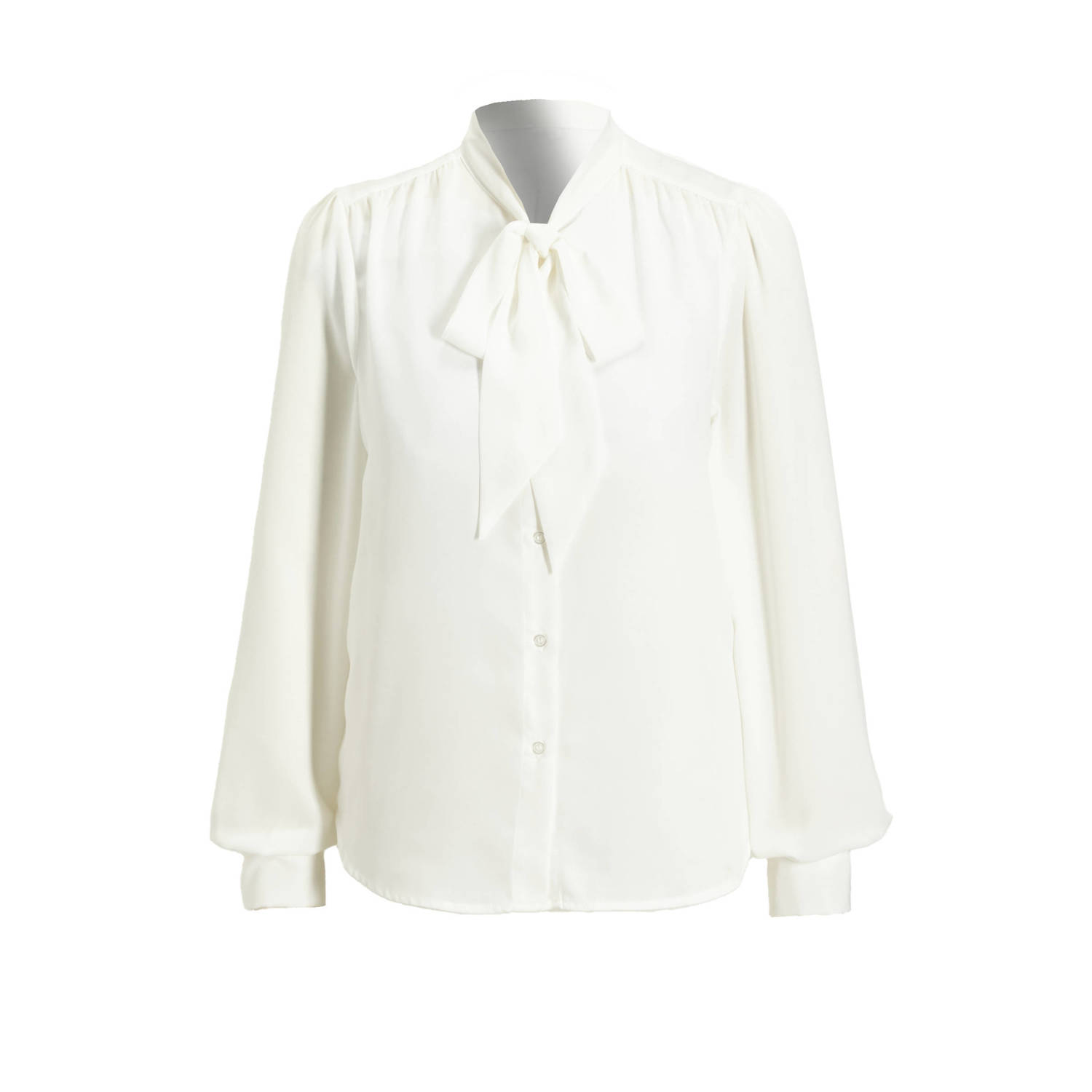 ONLY blouse ONLRUTH van gerecycled polyester offwhite