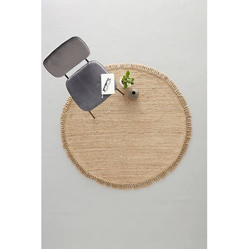 NOUS Living jute vloerkleed Savi (Ø150 cm) afbeelding