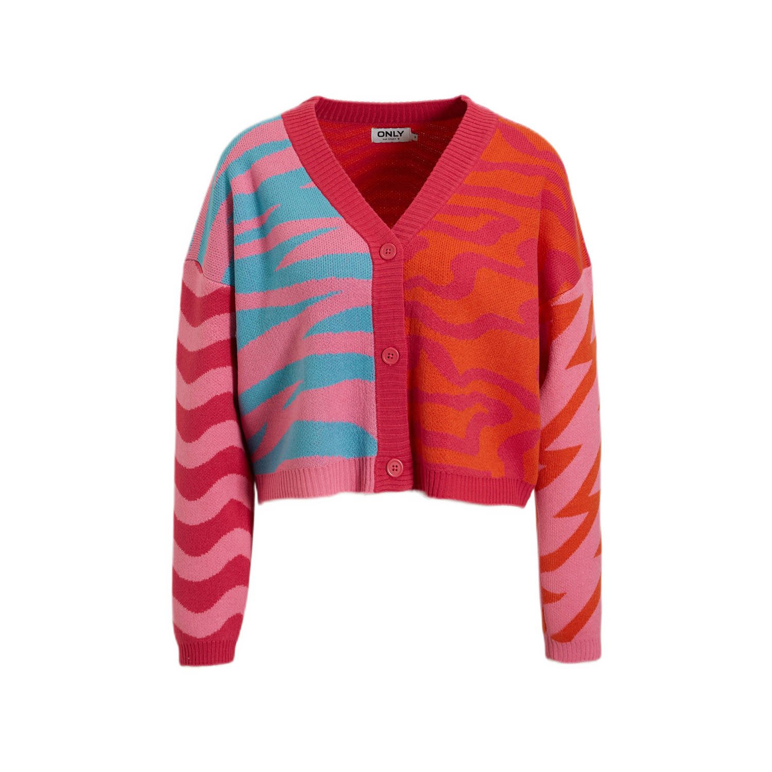 Only Stijlvolle Cardigan voor Vrouwen Pink Dames