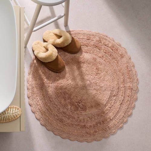 NOUS Living ronde badmat oudroze (72x72 cm) afbeelding
