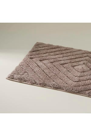 badmat rechthoek taupe (80x50 cm)
