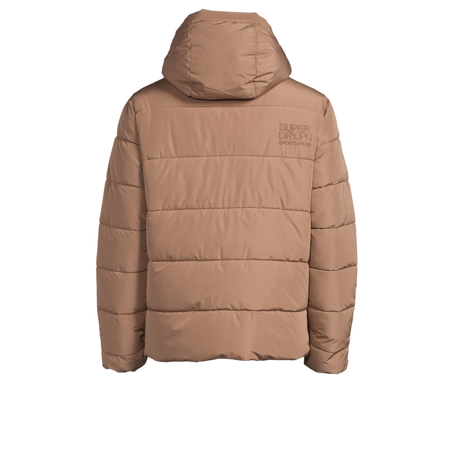 Superdry sports puffer jas fossil brown