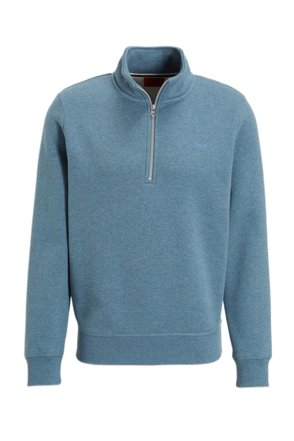Felpa con cappuccio e zip stile baseball in cotone biologico Vintage Logoathletic grey marl/bluestone marl da Uomo | IT Felpa con cappuccio e zip stile baseball in cotone biologico Vintage Logoathletic grey marl/bluestone marl da Uomo | IT