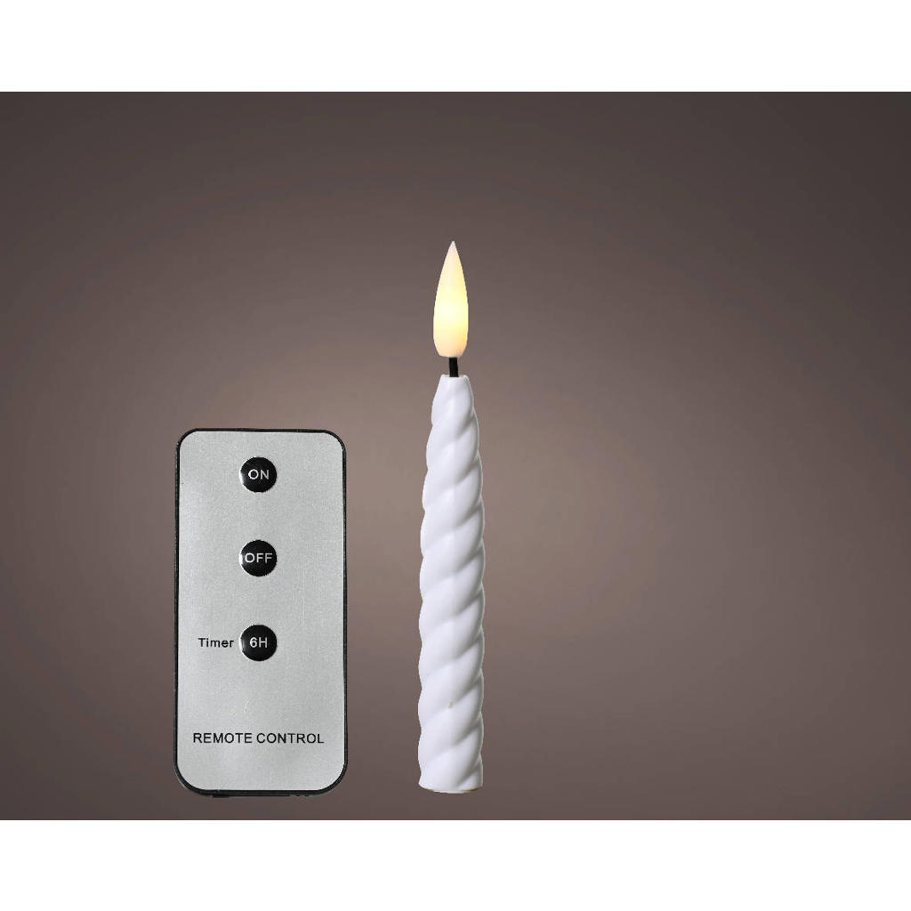 Lumineo LED waxinelicht - dia1.50-H14.00cm-1L (set van 10)