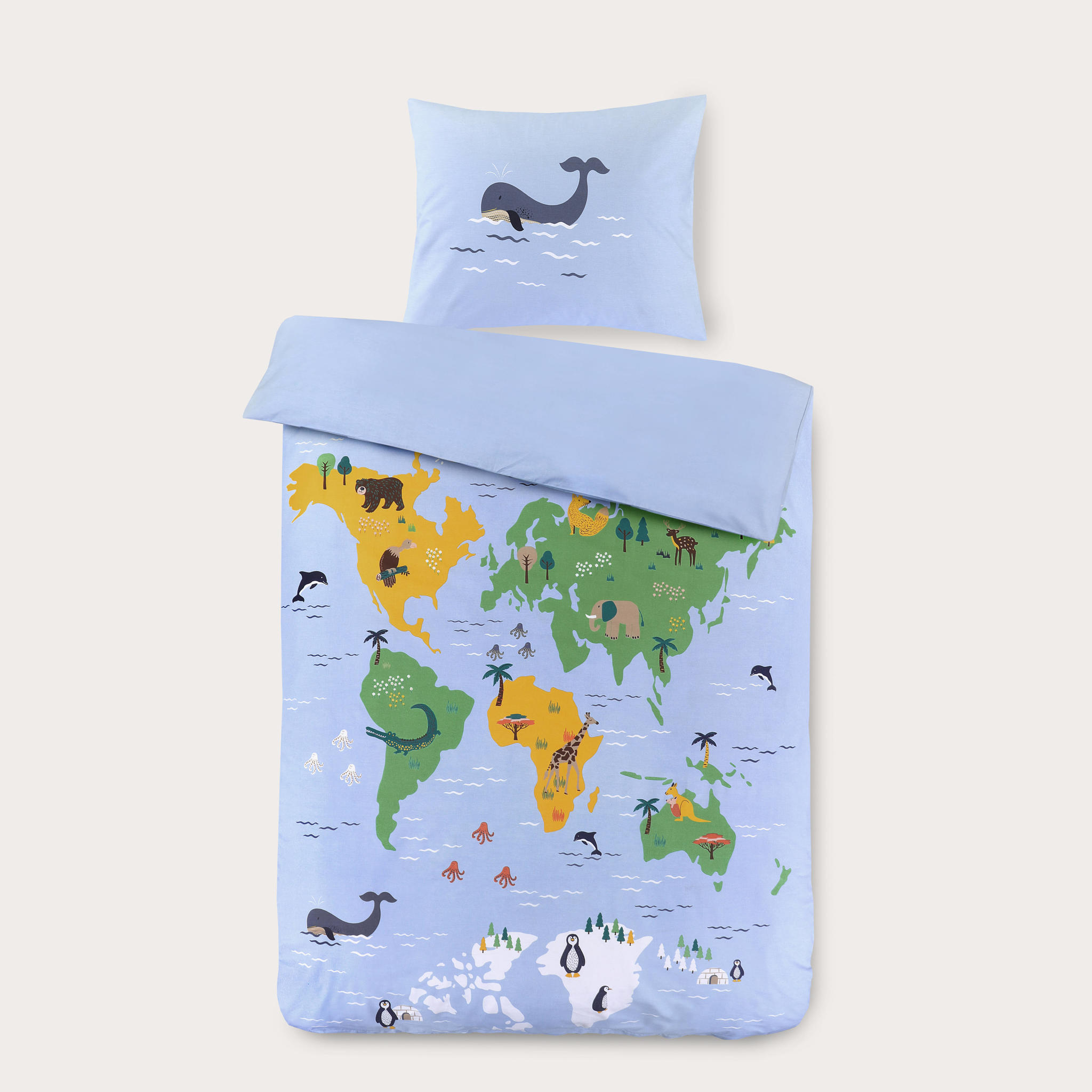 NOUS Kids katoenen dekbedovertrek 1 persoons (140x200 cm) - Afbeelding 4