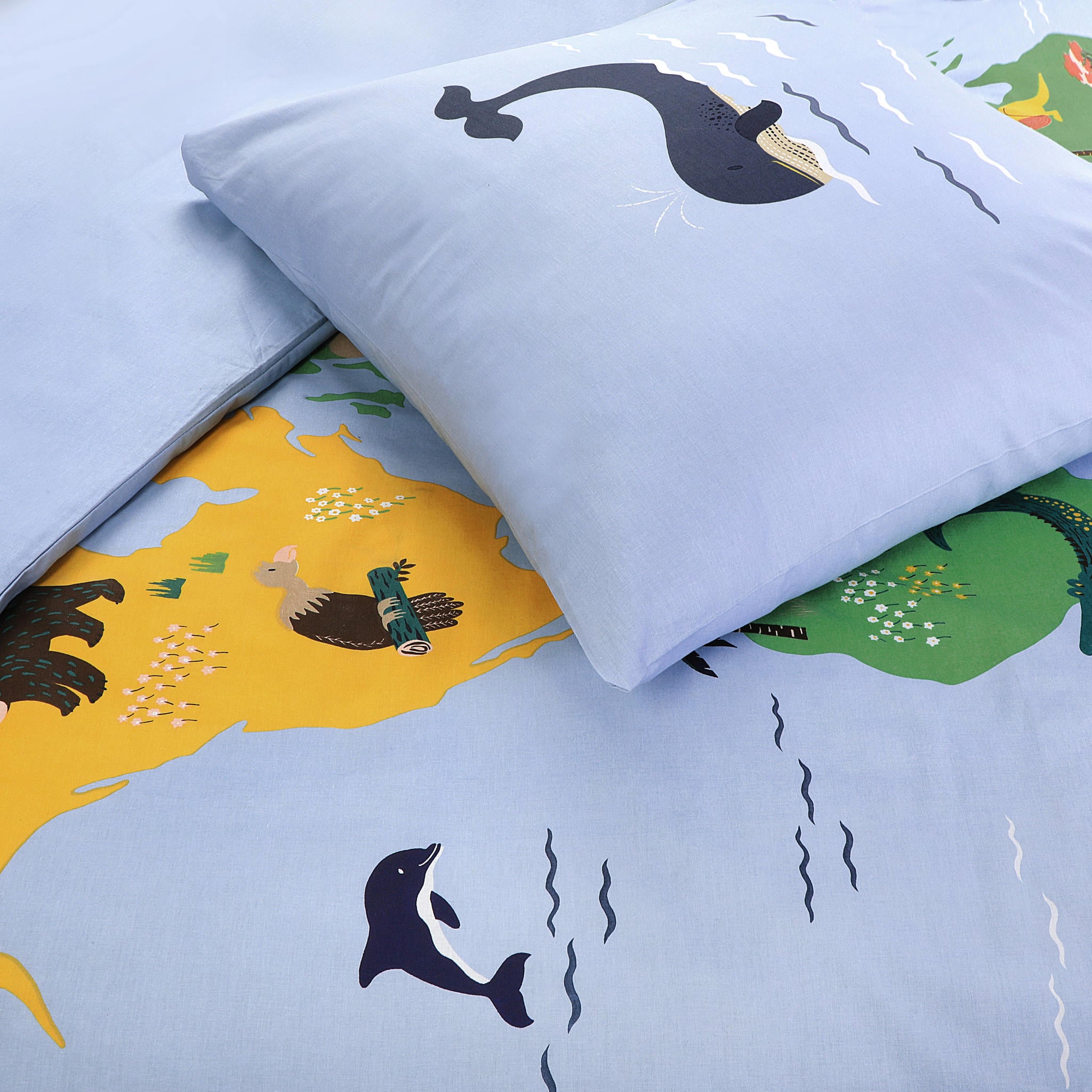 NOUS Kids katoenen dekbedovertrek 1 persoons (140x200 cm) - Afbeelding 5