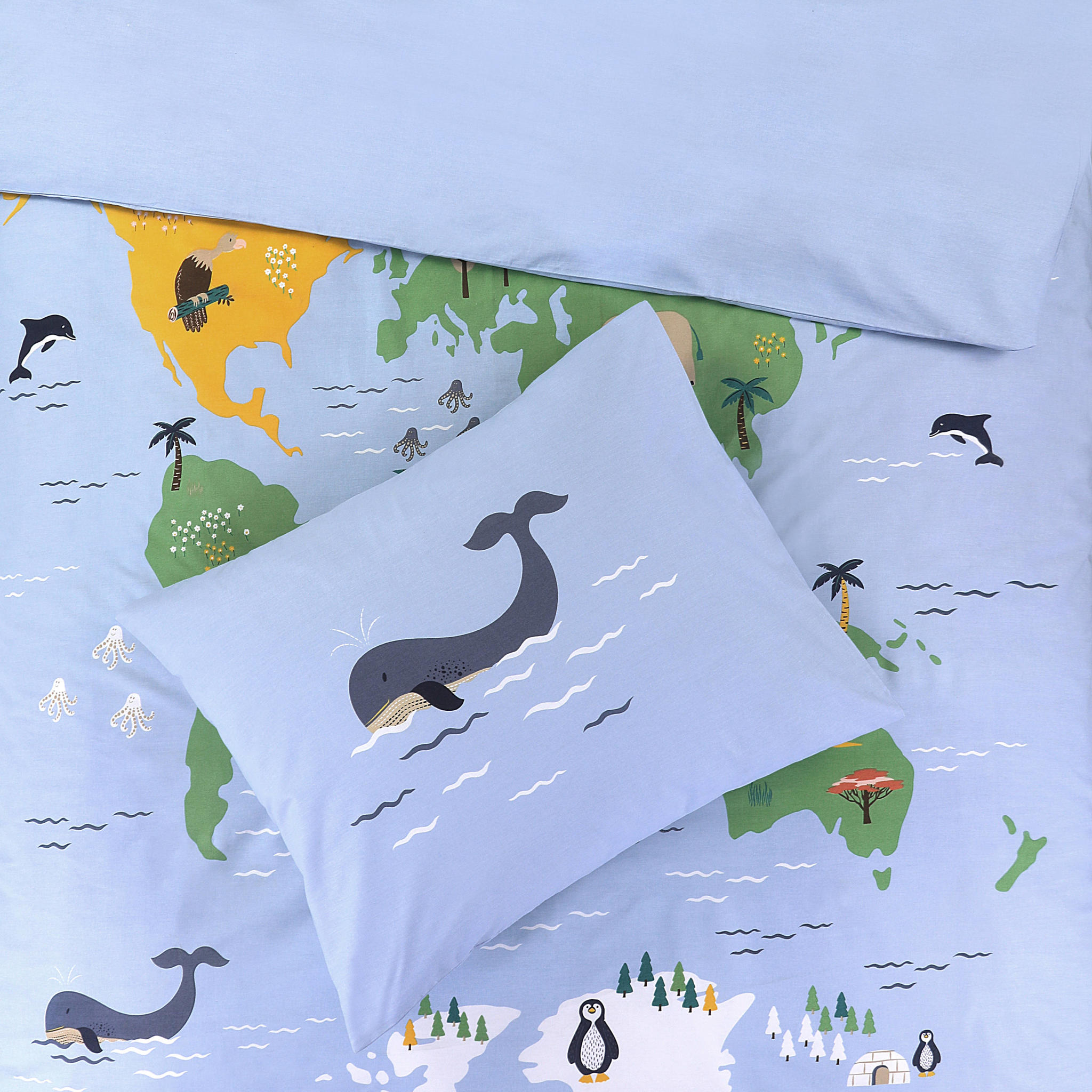 NOUS Kids katoenen dekbedovertrek 1 persoons (140x200 cm) - Afbeelding 6